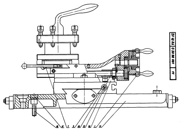 Суппорт і резцовые салазки токарно-гвинторізного верстата sv18ra Суппорт і резцовые салазки токарно-гвинторізного верстата sv18ra